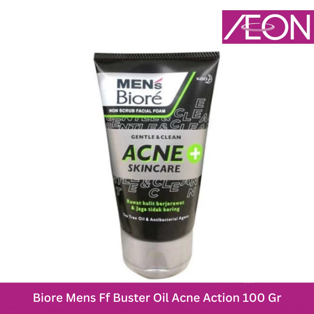 Biore Mens Ff Buster Oil Acne Action 100 Gr