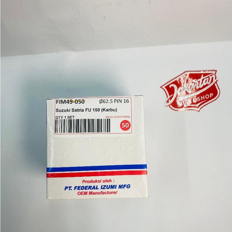 Piston FIM 49 SUZUKI SATRIA FU 150 (KARBU) size : 62 S/D 64