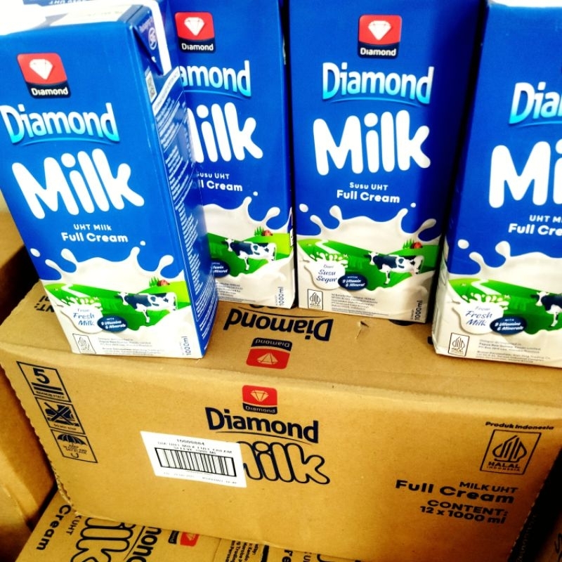 

Diamond Milk UHT Full Cream 1000ml x12Pcs