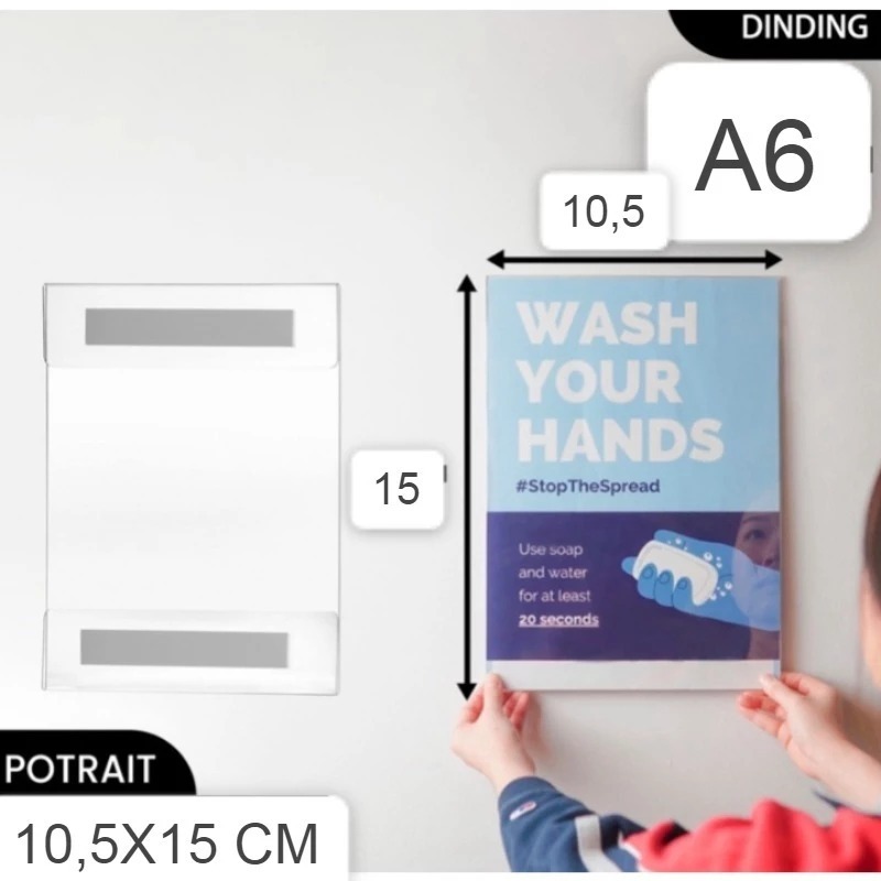 TEMPAT BROSUR AKRILIK / AKRILIK TEMPEL / SIGN HOLDER AKRILIK A6TEMPAT BROSUR AKRILIK / AKRILIK TEMPE