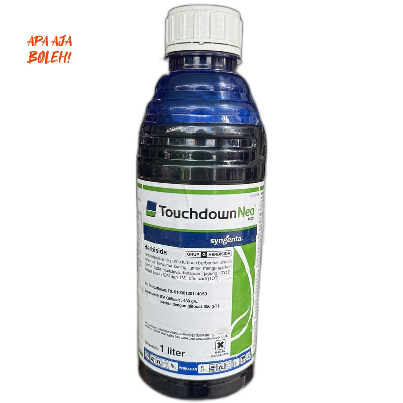 HERBISIDA TOUCHDOWN NEO 480 SL 1 LITER SYNGENTA/RACUN SISTEMATIK GULMA LEBAR, SEMPIT, RUMPUT 1L