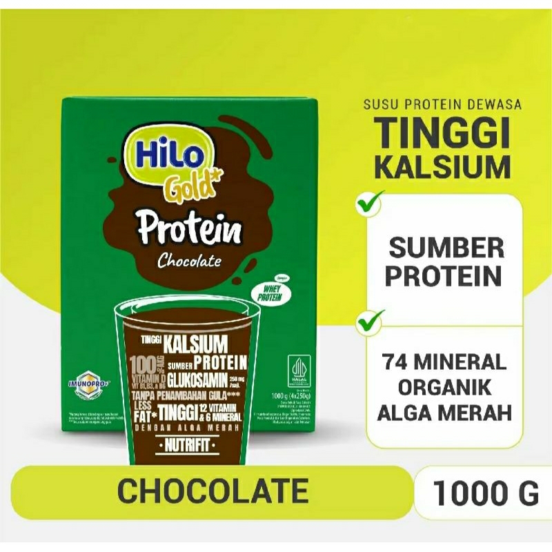 

HiLo Gold Protein Chocolate 1000 gram- Susu Tinggi Kalsium