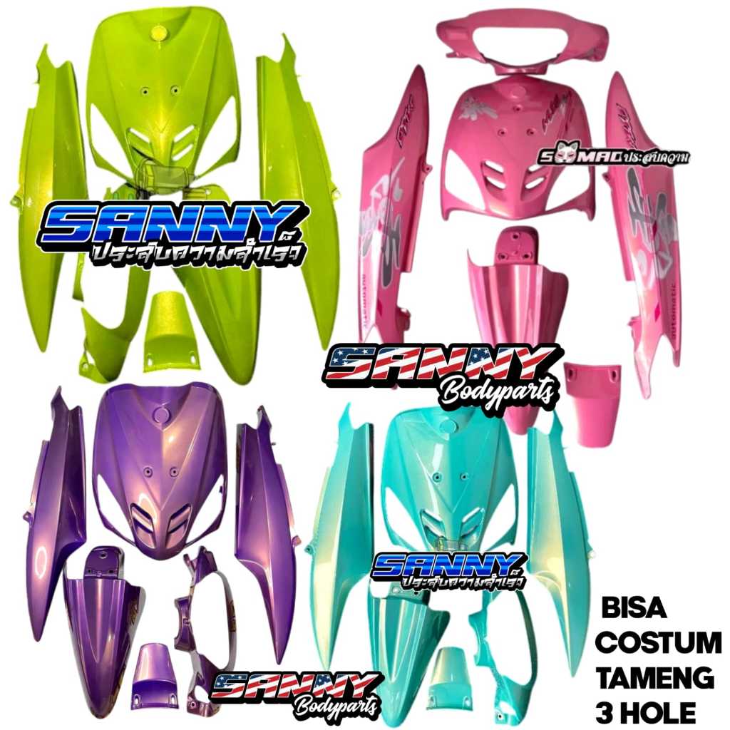 FULL COVER BODY HALUS MIO SPORTY SEMUA WARNA COSTUM BISA COSTUM TAMENG 3 HOLE COSTUM MIO SPORTY - SA
