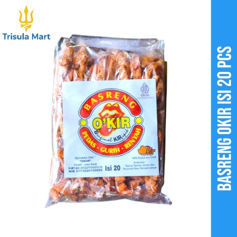 

Camilan Basreng Okir Pedas Gurih Isi 20 Pcs