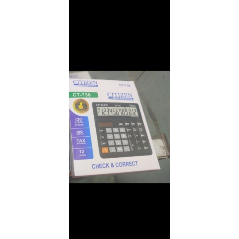 

KALKULATOR CITIZEN CT 738, 12 DIGIT
