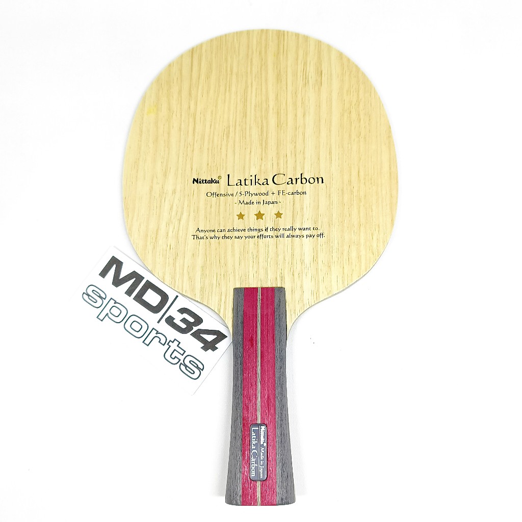 Kayu Nittaku Latika Carbon - blade / kayu / bet pingpong murah