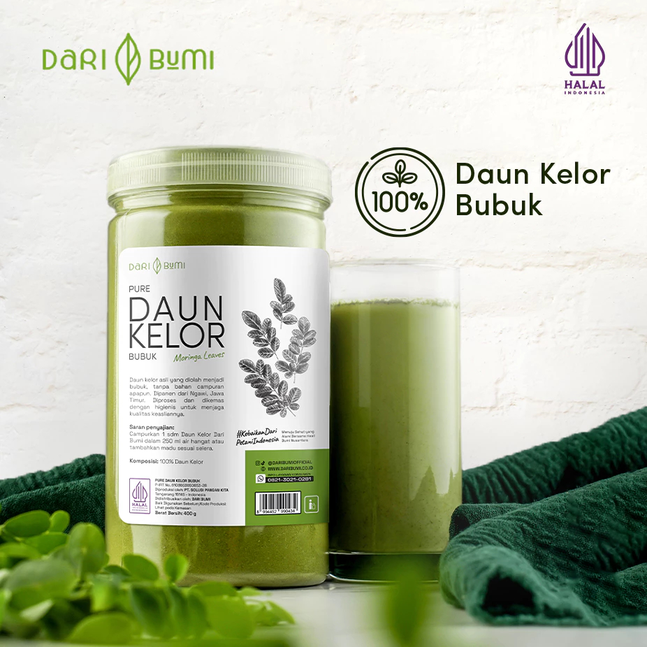 

[Official][Daribumi][Surabaya] Dari Bumi Daun Kelor Moringa Bubuk Organik 150 GR & 450 GR Pure