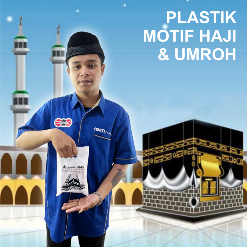 

Isi 50 Pcs, (Size 15cm x 22cm) ,Plastik Umroh, Plastik Haji, Oleh oleh Haji, Kemasan Ibadah Haji, Souvernir Haji
