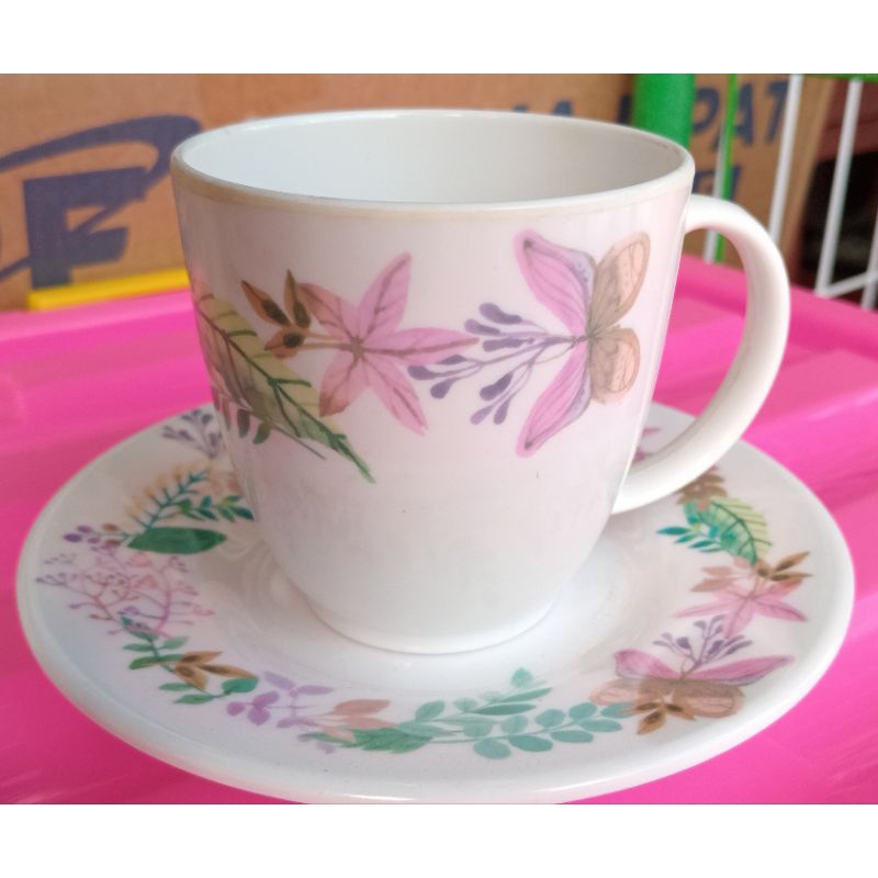 gelas+tatakan melamin