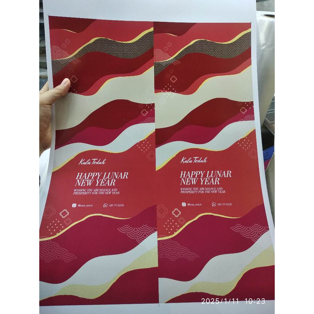 

Cetak Sleeve atau Paper Belt Artpaper 120gsm