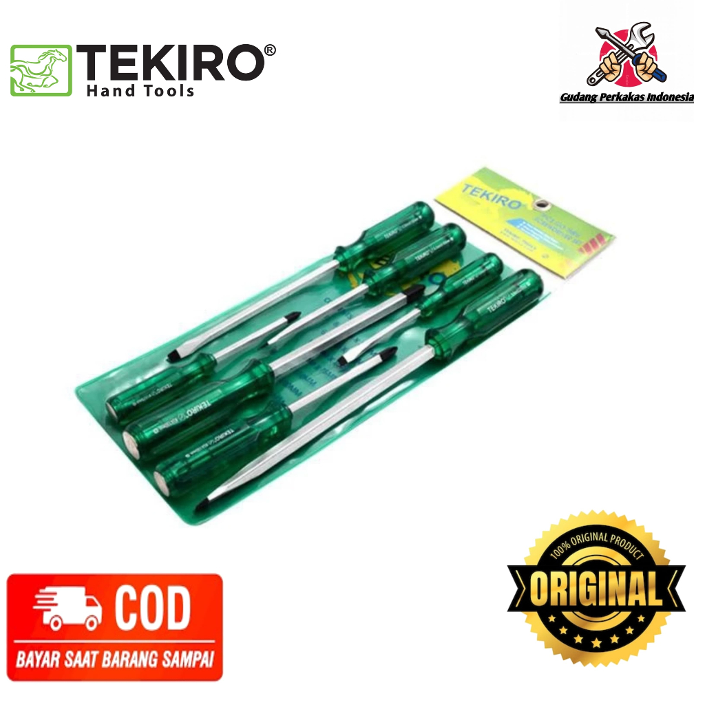 TEKIRO OBENG SET 7 PCS / OBENG SET TEKIRO / OBENG SET 7 PCS TEKIRO ORIGINAL