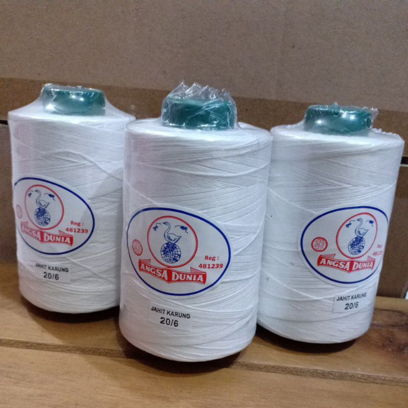 Benang Jahit (200gr) Karung Angsa Dunia BESAR / Benang Mesin Jahit Karung