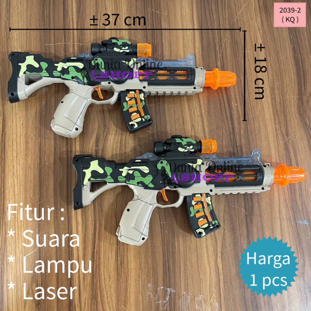 Dunia Online Shopping - Mainan Tembak Tembakan Army 2027 / Mainan Tembak Baterai / Mainan Tembak