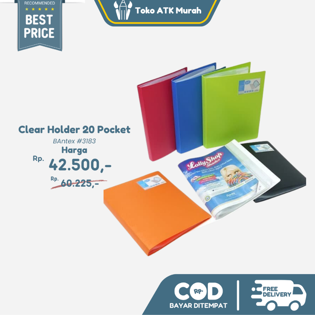 

Bantex Display Book 20 Pockets Folio #3183