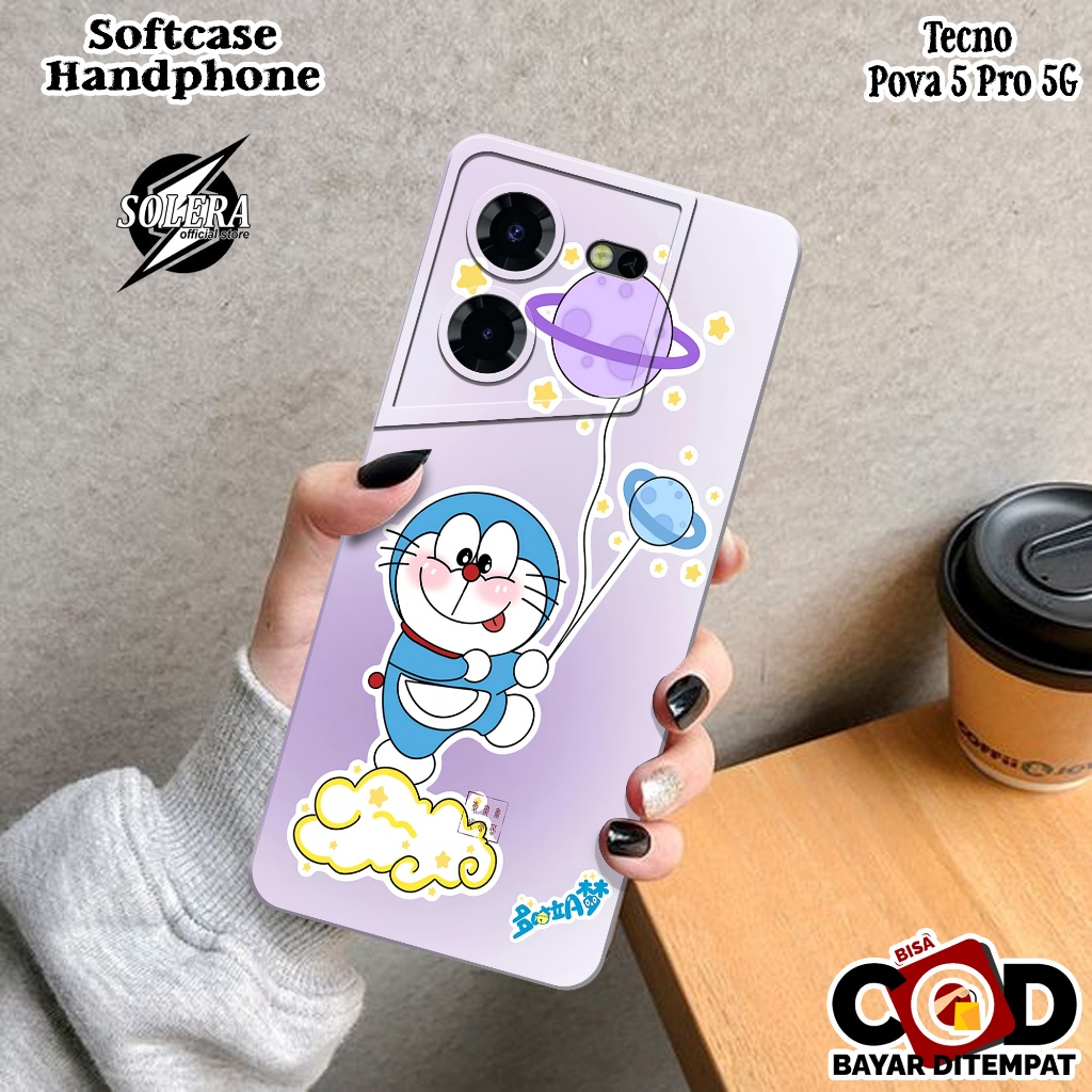 Case Tecno Pova 5 Pro 5G Softcase Tecno Pova 5 Pro 5G Terbaru Fashion Case Kartun Silikon Pro Camera