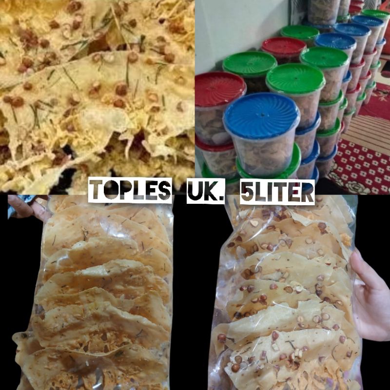 

INSTAN - REMPEYEK PEYEK KACANG / PEYEK REBON / PEYEK KACANG KEDELAI / PEYEK TERI / PEYEK KACANG HIJAU PER TOPLES 5LITER
