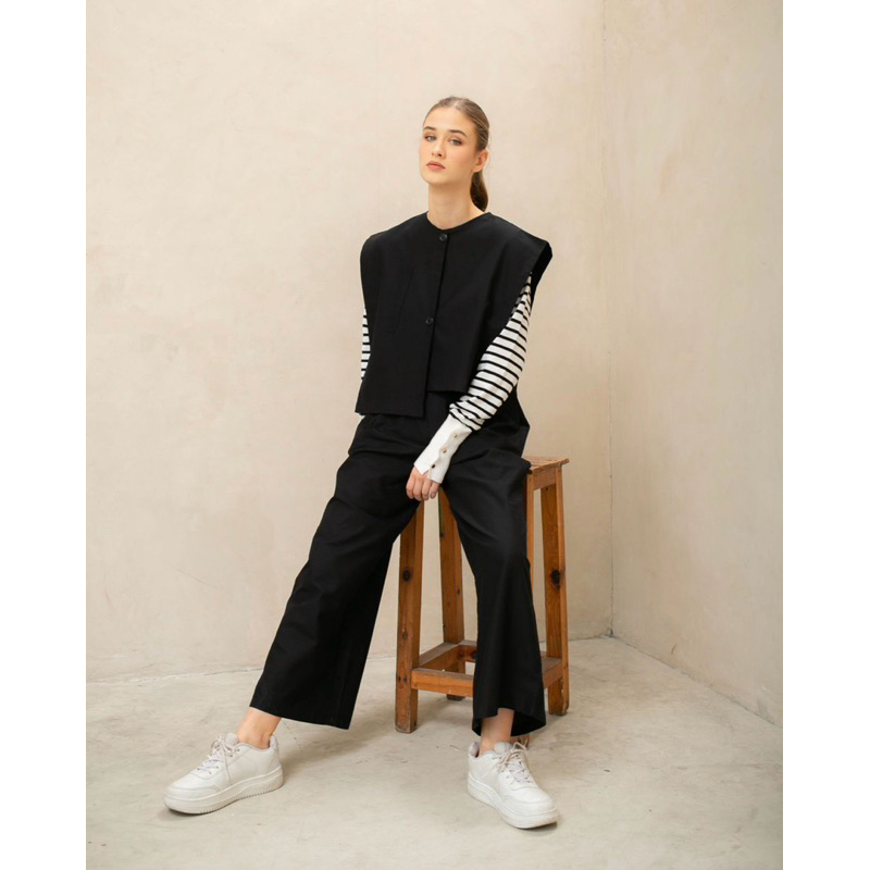 MAHARA - Baju set wanita - KEZIYA - Set kulot dan rompi