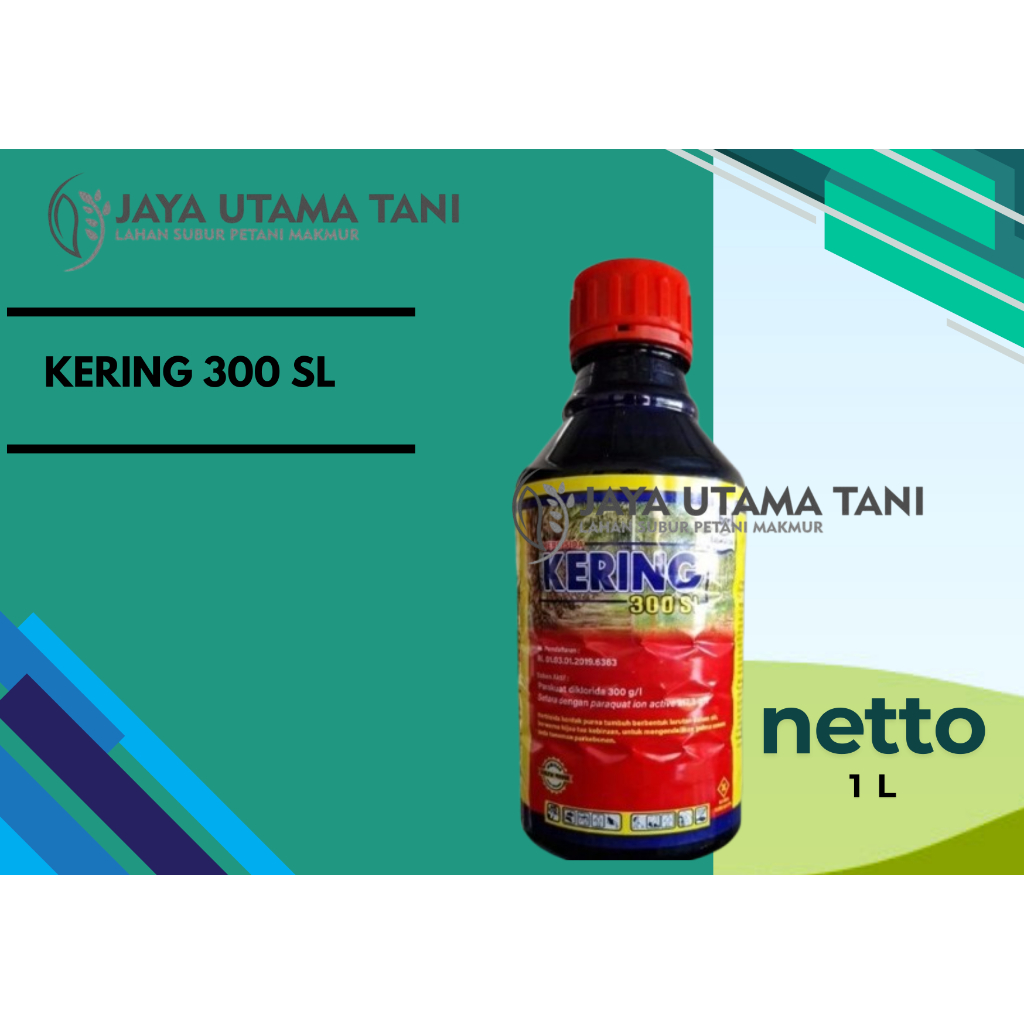 HERBISIDA KERING 300 SL / KERING Paraquat Diklorida 1 LITER