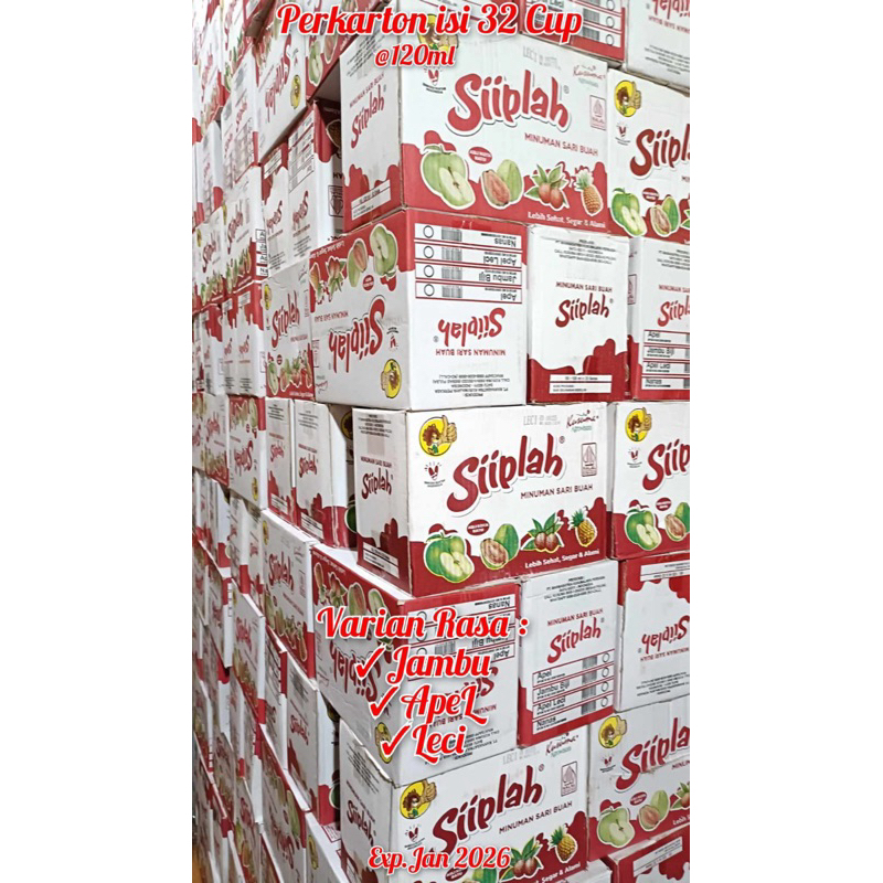 SIIPLAH 120ML ISI 32 CUP | SIIPLAH PERDUS