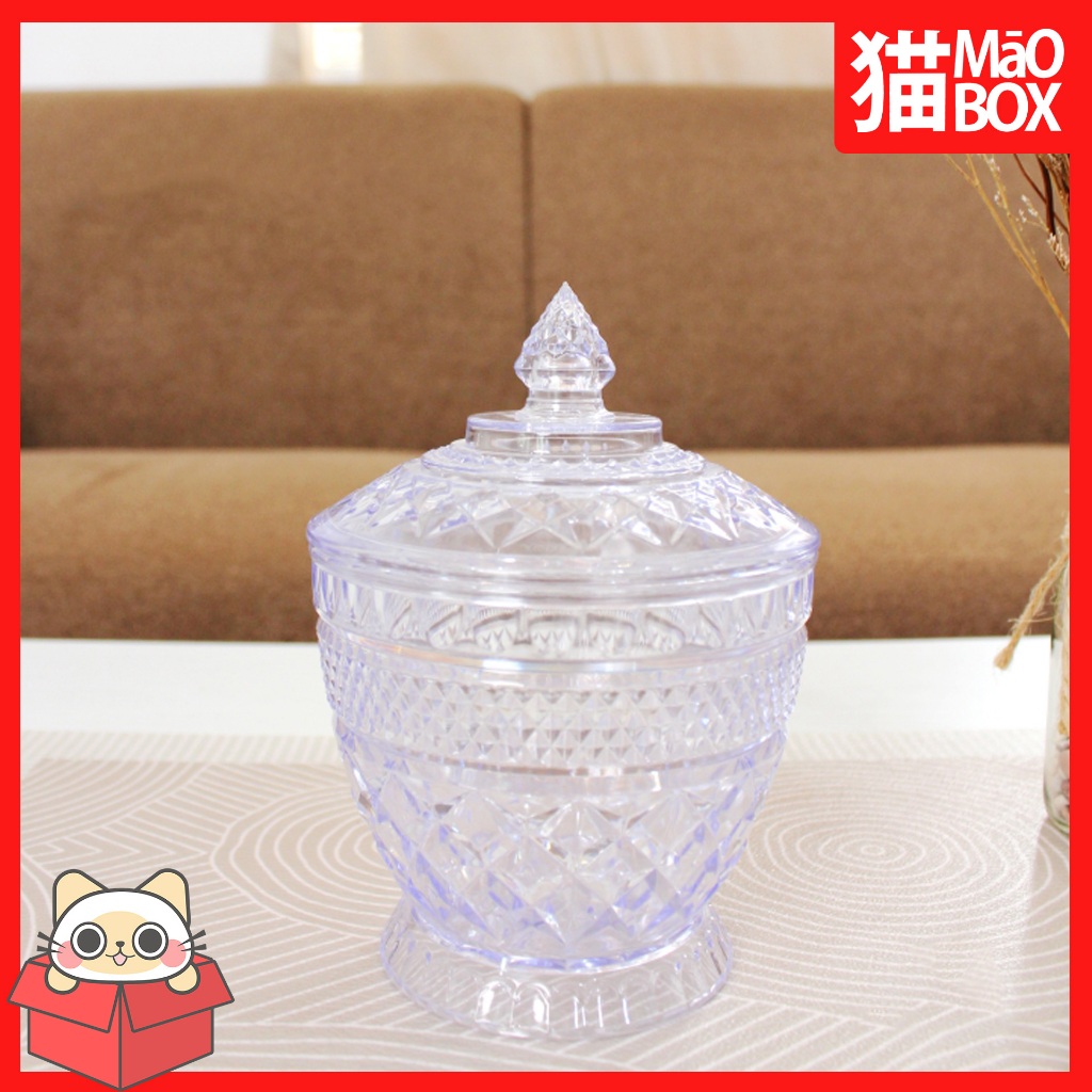 TOPLES TIFFANY CRYSTAL/CRYSTAL JAR /TOPLES PLASTIK /TOPLES KUE KERING /TOPLES MAKANAN