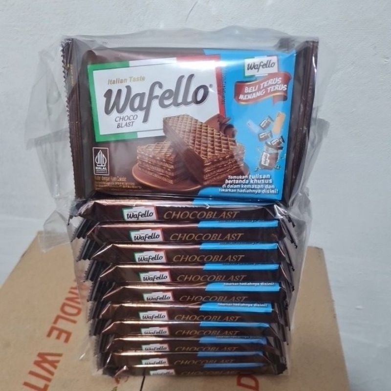 

1 PACK ISI 10PCS WAFELLO CHOCO BLAST 43GR