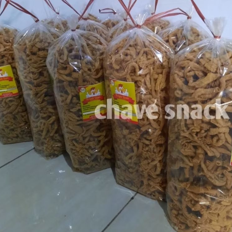 

ready stok keripik usus ayam premium 1kg enak renyah gurih/usus crispy 500gr/cemilan ringan