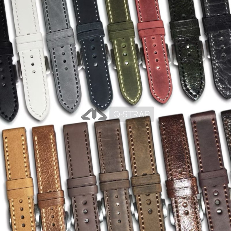 tali jam tangan kulit asli/ strap jam tangan kulit asli