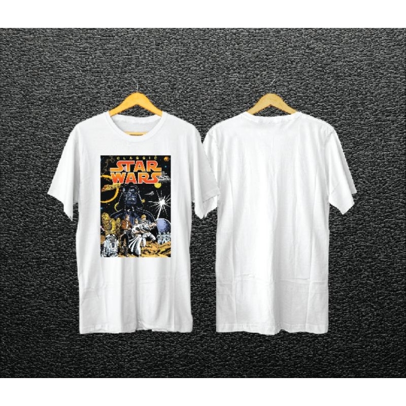 Kaos Vintage Star Wars Sablon Printing