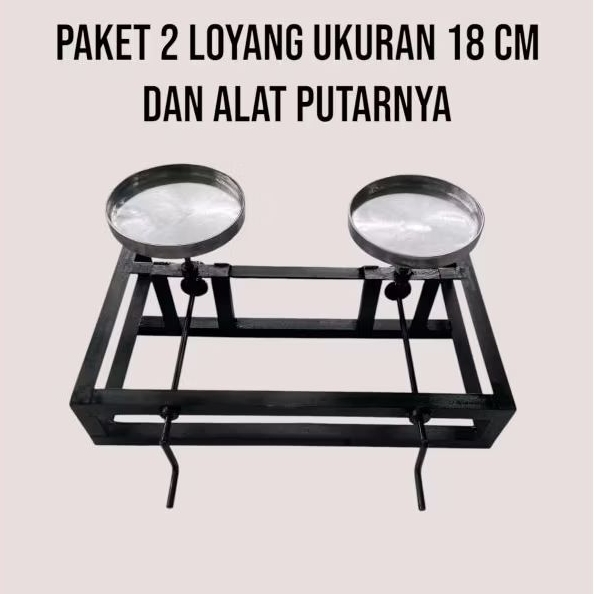 LOYANG LEKER PUTAR UKUAR 18 CM BAHAN BAJA