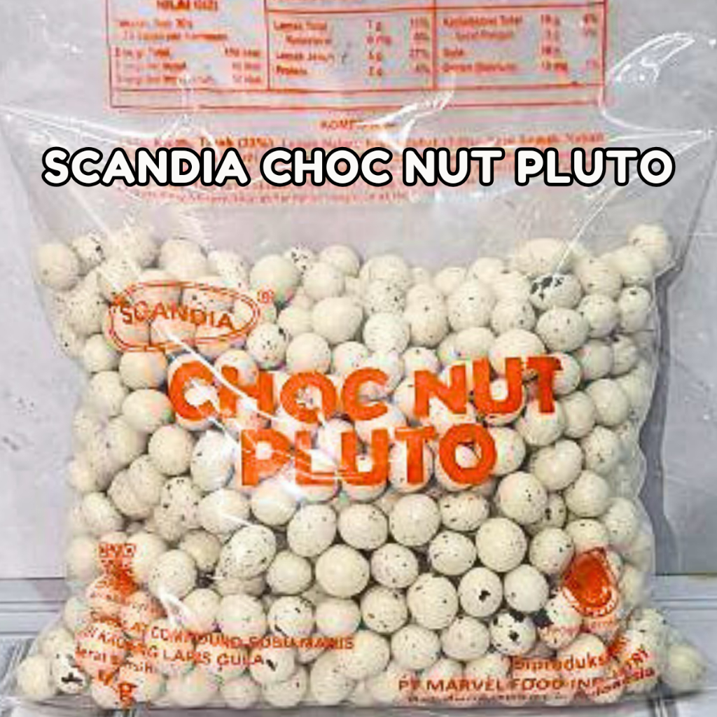 

Coklat Scandia Choc Nut Pluto Coklat Isi Kacang Premium Kemasan 1 Kg