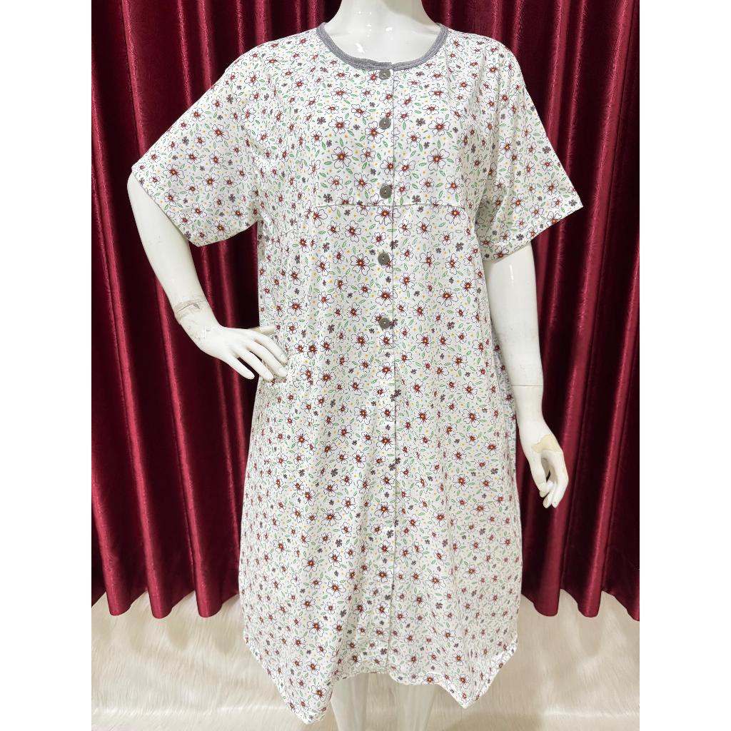 Baju Tidur Wanita/Daster K5/XXL Kancing Depan(Hidup)/DasterJumbo/Daster BUSUI