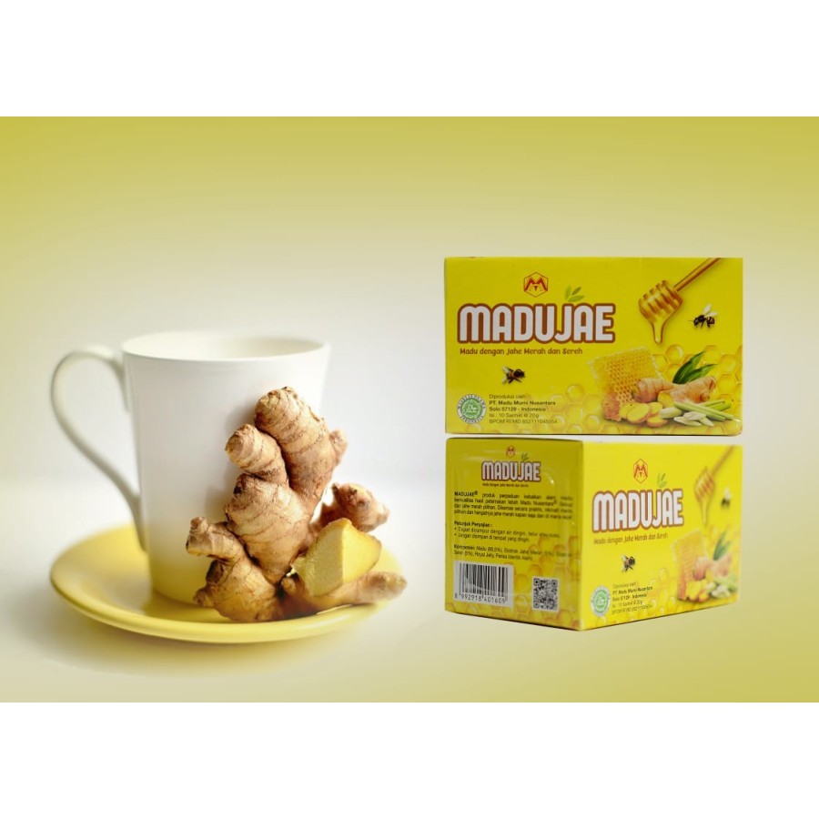 Madujae Madu degan Jahe Merah & Sereh Isi 10 sachet