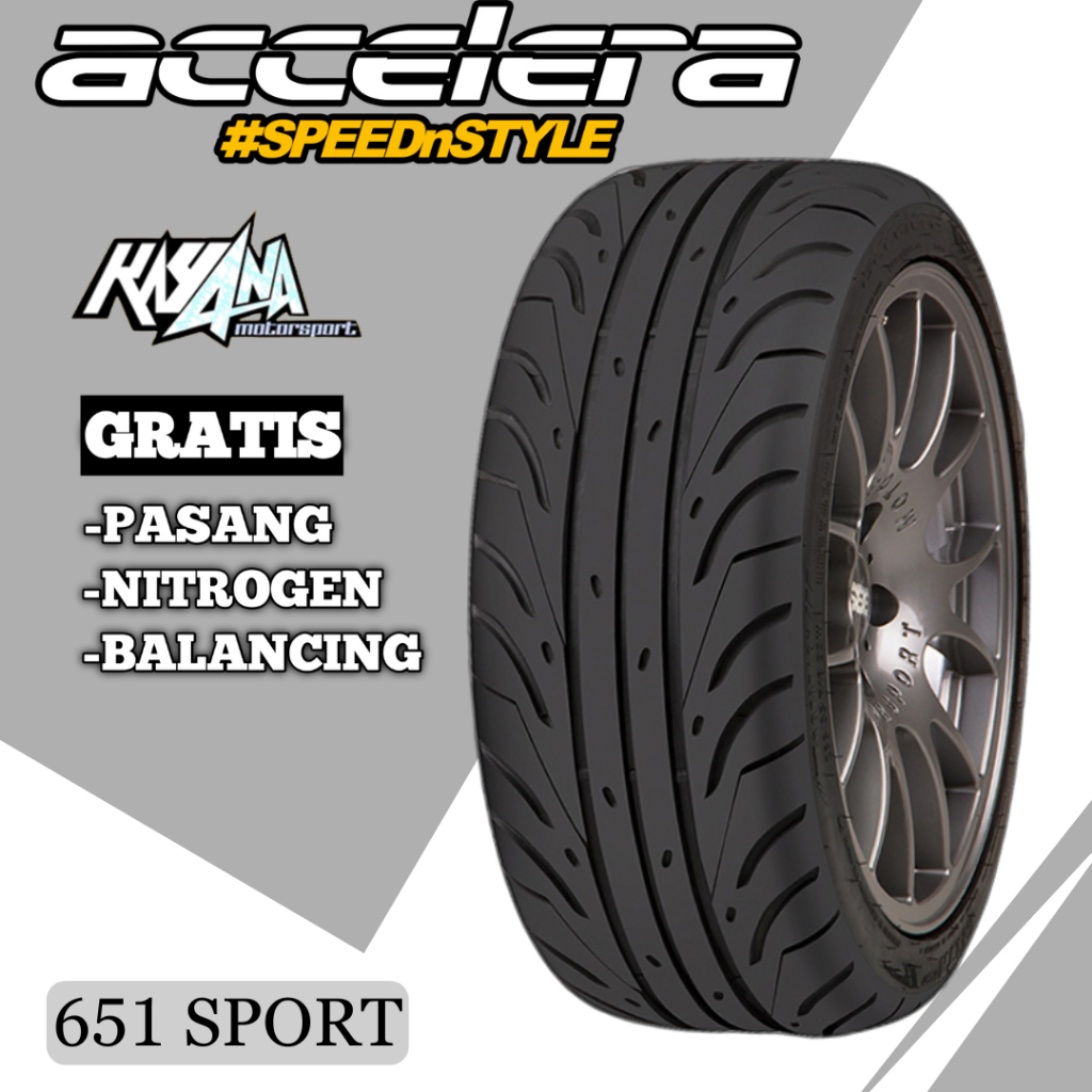 BAN 195 55 R15 ACCELERA 651 SPORT BAN MOBIL ROTASI 195 55 15 TUBLES
