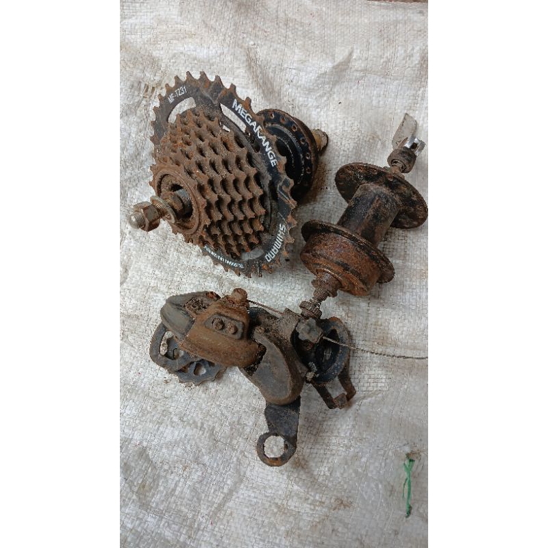 hub depan belakang tromol sepeda pacific sproket shimano