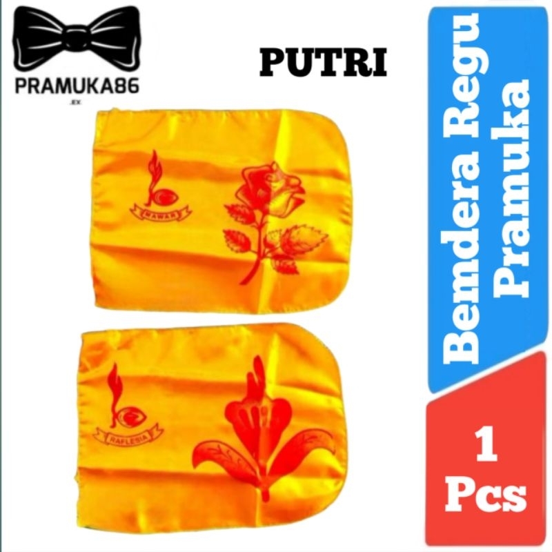 Bendera Regu Bunga Pramuka / Bendera Regu Bunga (Putri) / Bendera Regu Pramuka