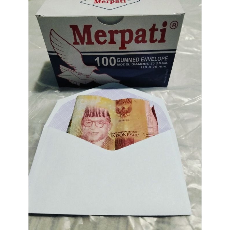 

amplop merpati lem 110x70 satu dus kcil isi 100 lembar