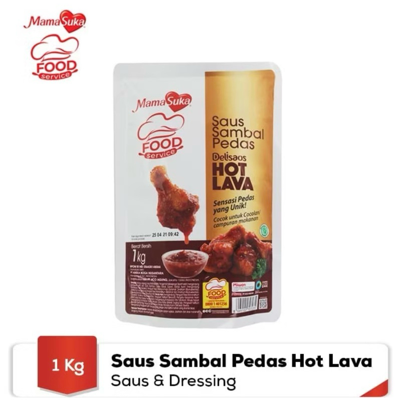 

hot lava saus sambal 1 kg mamasuka delisaos