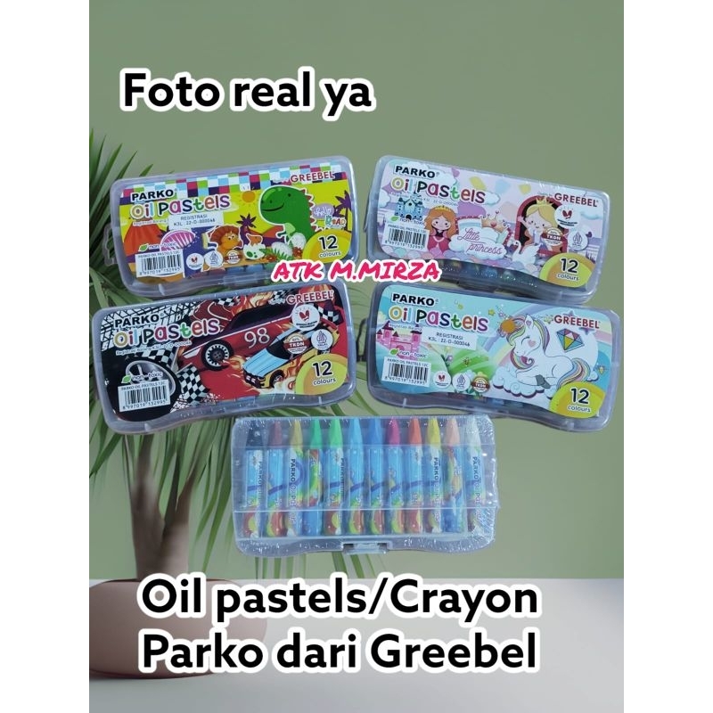 

Crayon/Oil pastels 12 warna Parko dari Greebel
