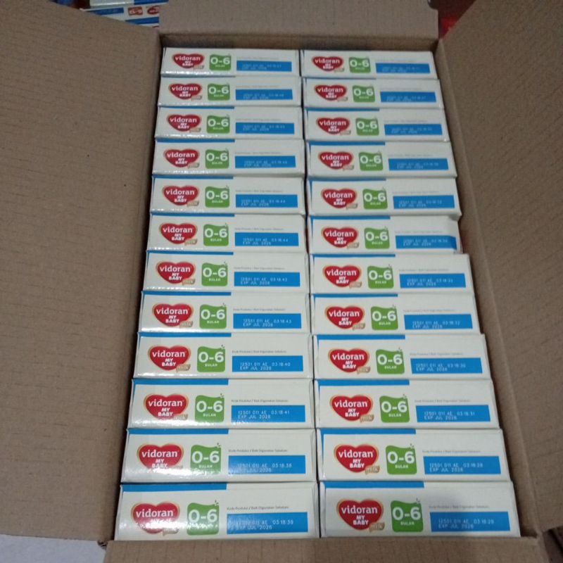 1 karton vidoran usia 0-6 bulan 125gr isi 24 pcs exp 2027