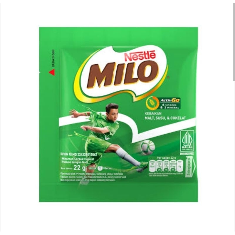 

Milo Sachet Activ Go 22 gram isi 10 Sachet