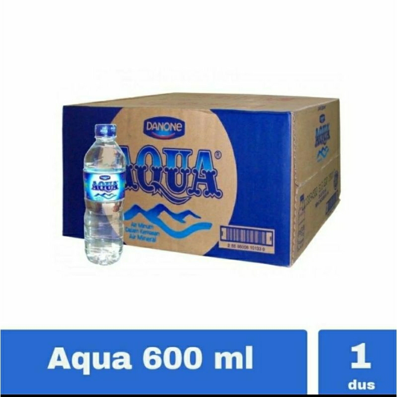 AQUA BOTOL 600  ML 1 DUS 24 BOTOL