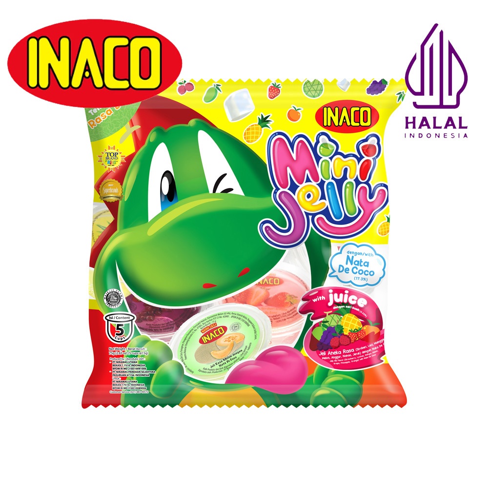 

Inaco Mini Jelly Juice Superindo Nata De Coco 5 Cup - Puding Kecil Jeli Makanan Stroberi Nanas