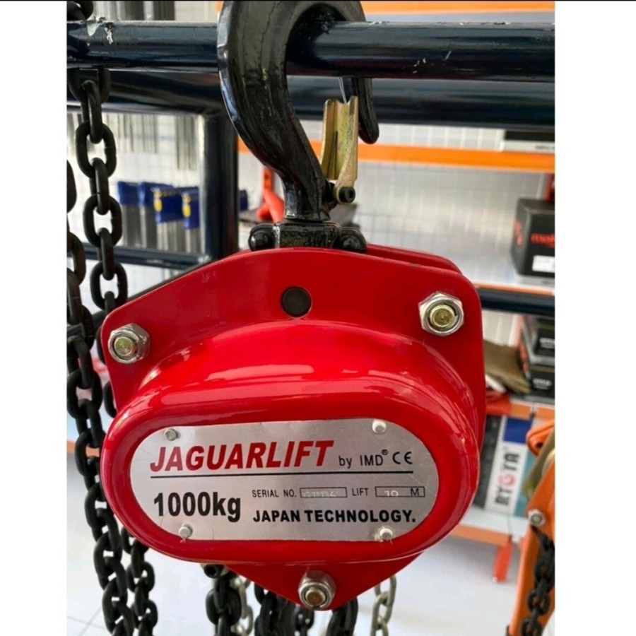 Chain Block Jaguarlift 1 Ton x 5 Meter / Takel Katrol Kerekan