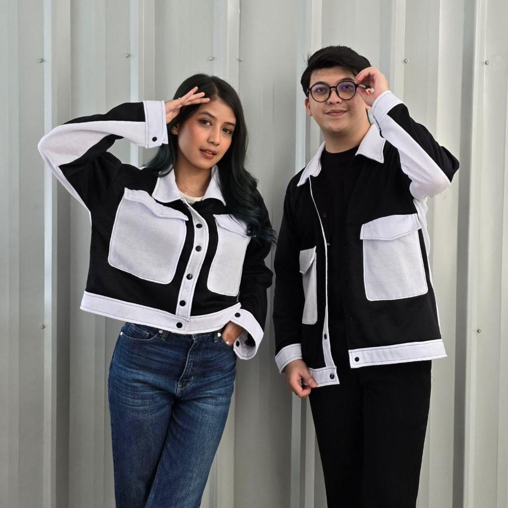 JACKET COUPLE CEWEK COWOK - BIGGIE SAKU JACKET - BAHAN FLECE TEBAL