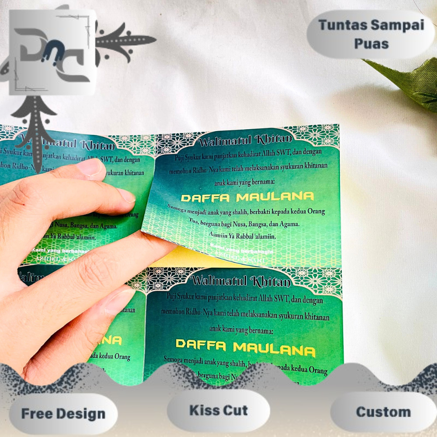 

Label Syukuran Khitan Sunatan Dnd Sticker Persegi Chromo Tasyakuran Khitanan Free Desain Custom