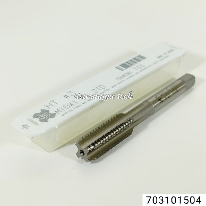 OSG tap m10x1.5 hand tap m10 x 1.5 HT tapping manual  M 10 x 1 . 5