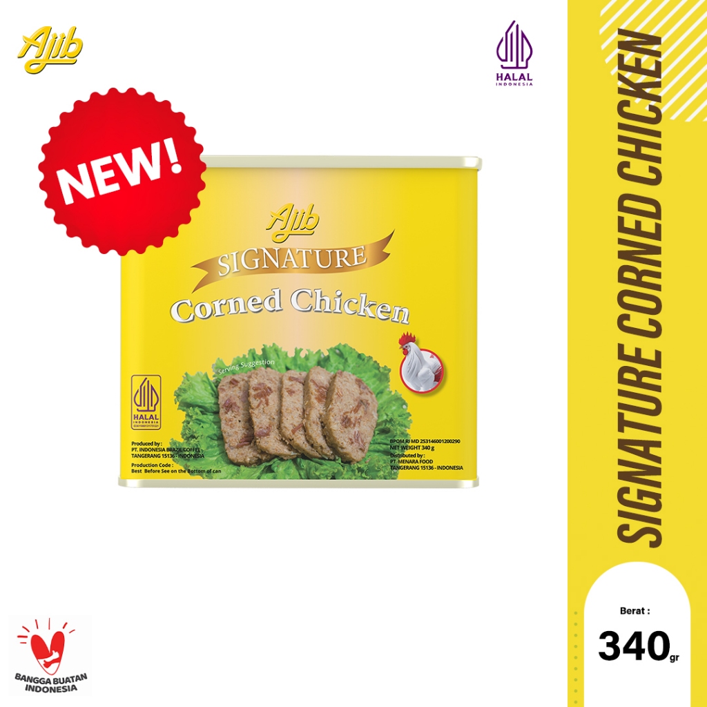 

Ajib Signature Kornet Ayam 340 gr - isi 1