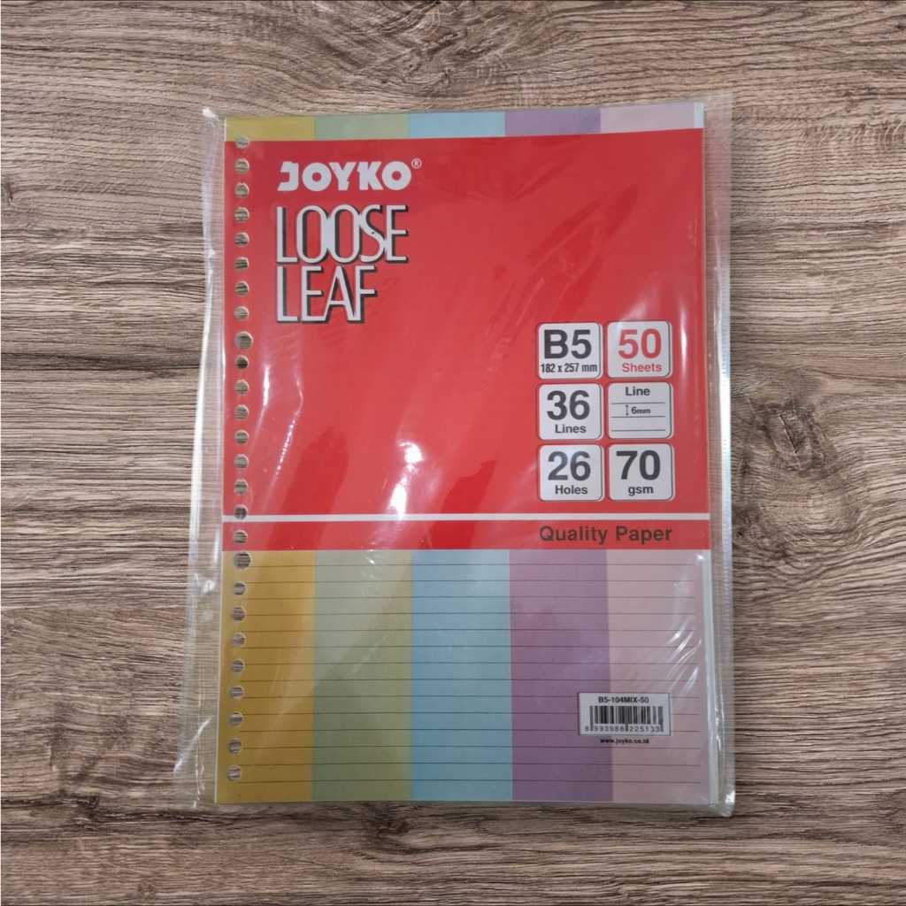 

Loose Leaf 50 Sheets B5 Warna