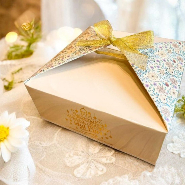 

( 10pcs ) Box cake lebaran 22x22x9 cm kotak kue lapis legit dus roti packaging hampers idul fitri