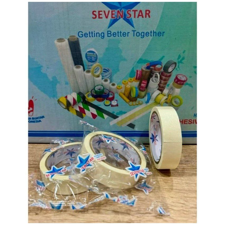 

Masking Tape Isolasi Kertas Lebar 12mm & 24mm / Masking Tape Isolasi Lakban Kertas
